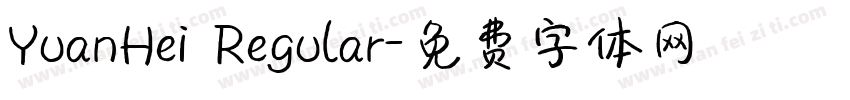YuanHei Regular字体转换